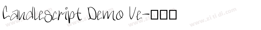 Candlescript Demo Ve字体转换
